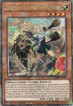 yugioh Incredible Ecclesia, the Virtuous RA04-EN039 Quarter Century ENGLISCH - Image 1