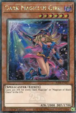 yugioh Dark Magician Girl RA04-EN107 Quarter Century Secret Rare ENGLISCH - Image 1