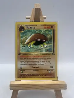 Kabuto 50/62 1st Edition Fossil Common Pokemon Card WOTC - LP - Image 1