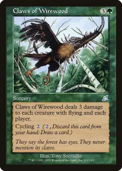 CLAWS OF WIREWOOD - Scourge - MTG Magic the Gathering Card - Uncommon - Image 1