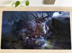 MTG Toxrill, the Corrosive Table Playmat TCG CCG Play Pad Trading Card Game Mat - Image 1