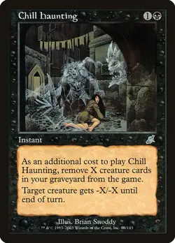 CHILL HAUNTING - Scourge - MTG Magic the Gathering Card - Uncommon - Image 1