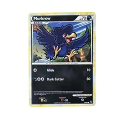 Murkrow Pokemon Card 53/90 2010 Nintendo Collectible Trading Card Game MP/LP - Image 1