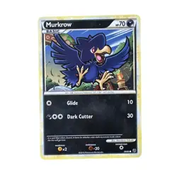 Murkrow 59/90 Pokemon Card Rising Rivals Nintendo 2010 Collectible Game MP/LP - Image 1
