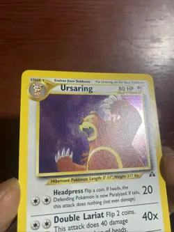 Pokemon Ursaring Holo Vintage Neo Discovery Card - 15/75 SWIRL c585 - Image 3