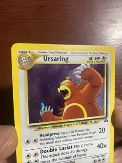 Pokemon Ursaring Holo Vintage Neo Discovery Card - 15/75 SWIRL c585 - Image 4
