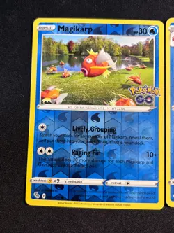 Pokemon Go TCG Magikarp Reverse Card 021/078 & Gyarados 022/078 Reverse - Image 3