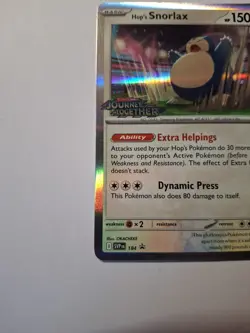 Hop's Snorlax - 184 (CGC10) - SV: Scarlet & Violet Promo Card - Pokemon TCG - Image 3