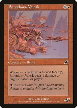 BONETHORN VALESK - Scourge - MTG Magic the Gathering Card - Common - Image 1
