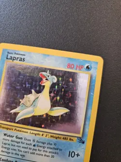 Pokemon TCG Lapras Fossil Holo Unlimited Rare Card 10/62 LP - Image 2