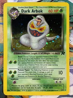POKEMON TEAM ROCKET DARK ARBOK 2/82 HOLO FOIL HOLOGRAM RARE CARD SEE PICTURES - Image 4