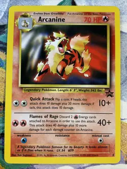 POKEMON BLACK STAR PROMO EDITION ARCANINE CARD #6 RARE SEE PICTURES CSTORE - Image 3