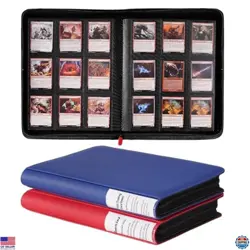 ProCase 2-Pack Trading Card Binder - Holds 360 Cards, 9 Pockets, Zipper Album - Image 1