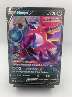 Hoopa V SWSH176 Sword & Shield Promo Jumbo Pokemon Card - Image 1