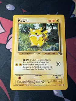 Pokemon Pikachu TCG Jungle Card 60/64 Regular Common #4 - Image 1