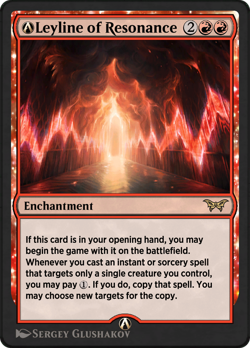 Leyline of Resonance (REGULAR) x1 - MTG Duskmourn: House of Horror DSK #143 - Image 1