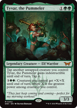 Tyvar, the Pummeler (REGULAR) x1 - MTG Duskmourn: House of Horror DSK #202 - Image 1