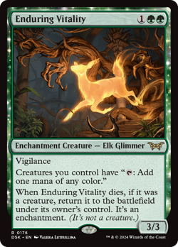 Enduring Vitality (REGULAR) x1 - MTG Duskmourn: House of Horror DSK #176 - Image 1