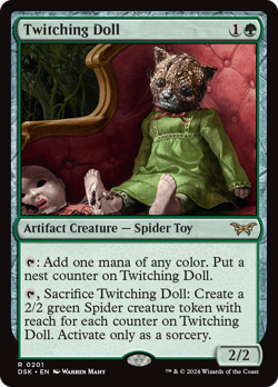 Twitching Doll (REGULAR) x1 - MTG Duskmourn: House of Horror DSK #201 - Image 1