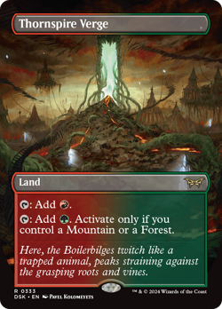 Thornspire Verge (REGULAR) x1 - MTG Duskmourn: House of Horror DSK #333 - Image 1