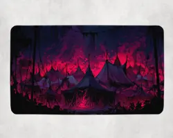 Infernal Carnival Magic Gathering Horror Circus Gothic MTG Playmat - Image 1