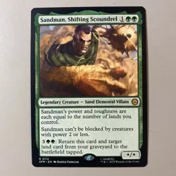 MTG Spider-Man R Sandman, Shifting Scoundrel #0112 - Image 1