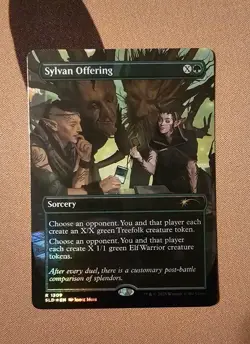 MTG Sylvan Offering (Rainbow Foil) x1 NM from Secret Lair Drop Series - Image 1