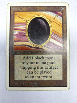 Mox Jet Unlimited Edition HP Magic the Gathering MtG - Image 1