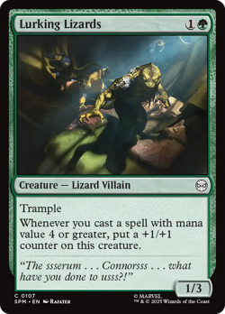 Lurking Lizards (FOIL) x1 - MTG Marvel's Spider-Man SPM #107 - Image 1