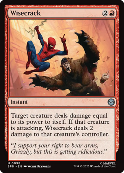 Wisecrack (FOIL) x1 - MTG Marvel's Spider-Man SPM #98 - Image 1