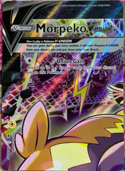 Morpeko V-Union Black Star Promo - SWSH287 - Sword & Shield Pokemon 2023 - Image 1