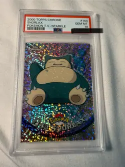 2000 Pokemon Topps Chrome Snorlax TEKNO PSA 10 GEM MINT POP 10 | SNORLAX GRAIL - Image 3
