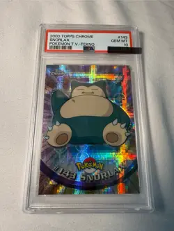 2000 Pokemon Topps Chrome Snorlax TEKNO PSA 10 GEM MINT POP 10 | SNORLAX GRAIL - Image 5