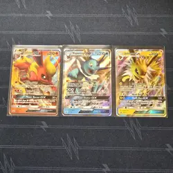 2019 POKEMON BLACK STAR PROMOS FLAREON GX SM171 VAPOREON SM172 JOLTEON SM173 - Image 1