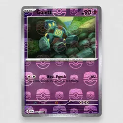 Golett (Master Ball Pattern) 042/086 SV: Black Bolt Holo Common Pokemon TCG NM - Image 1