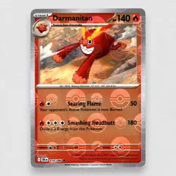 Darmanitan (Poke Ball Pattern) 014/086 SV: Black Bolt Holo Uncommon Pokemon TCG - Image 1