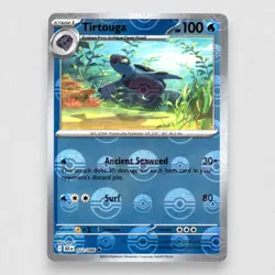 Tirtouga (Poke Ball Pattern) 022/086 SV: Black Bolt Holo Pokemon TCG NM - Image 1