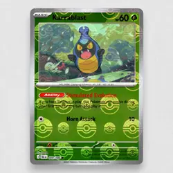 Karrablast (Poke Ball Pattern) 009/086 SV: Black Bolt Holo Common Pokemon TCG NM - Image 1