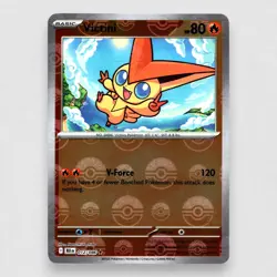 Victini (Poke Ball Pattern) 012/086 SV: Black Bolt Holo Rare Pokemon TCG NM - Image 1