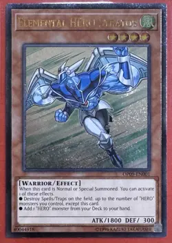 Elemental Hero Stratos OP09-EN001 Collector Rare LP YuGiOh Konami - Image 1