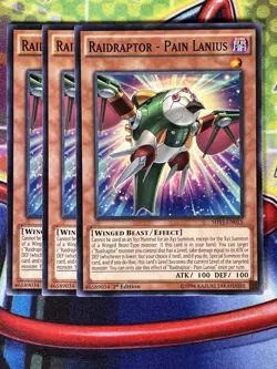 Yugioh Raidraptor - Pain Lanius SHVI-EN015 Playset - Image 1