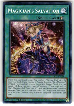 Yugioh Magician's Salvation RA01-EN068 Secret Rare 1st Ed NM - Image 1