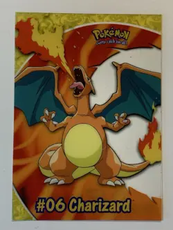 2000 Topps Pokemon TV Animation Series 2 #PC3 Charizard #06 Clear Card - Image 1