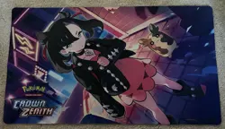 Pokemon Trading Card Game Morpeko Marnie Play Mat TCG Crown Zenith Used Pokemon - Image 1