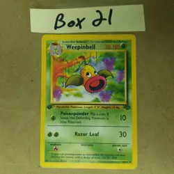 Weepinbell 48/64 - 1st Edition - Jungle SET - VINTAGE WOTC POKEMON CARD - LP - Image 1