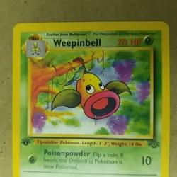 Weepinbell 48/64 - 1st Edition - Jungle SET - VINTAGE WOTC POKEMON CARD - LP - Image 2