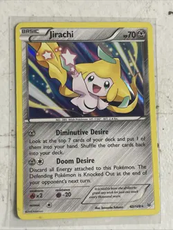 Jirachi 42/108 - Holo Rare Pokemon Card - XY Roaring Skies - Mp - Image 1