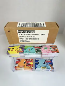 VTG 1999 LOT OF 233 Pokemon Snap Blockbuster Video Smart Cards - Image 1