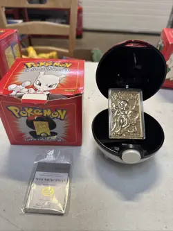 Pokemon MEWTWO 23K Gold Plated Trading Card 1999 Burger King Promo COA - Image 1