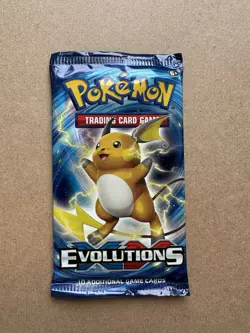 Pokemon TCG XY Evolutions Raichu Booster Pack 10 Trading Cards (2016) - Image 1